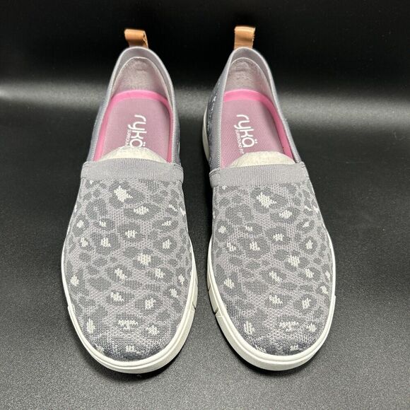 Ryka Slip On Shoe Women’s 8W Purple Animal Print Stretch Knit - Hera TINI - Picture 3 of 7